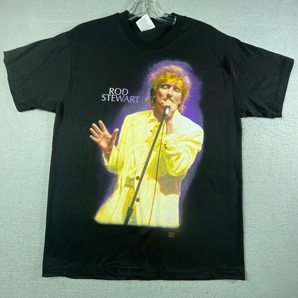 Vintage 1993 Rod Stewart A Night to Remember Tour T-Shirt Mens L Single Stitch - Picture 1 of 10